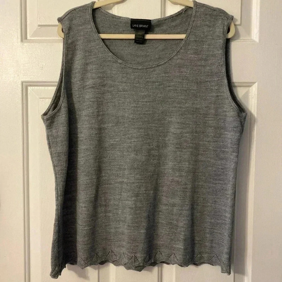 Lane Bryant Gray Light Sweater Tank‎ Top Plus Size 18/20 - Picture 1 of 9